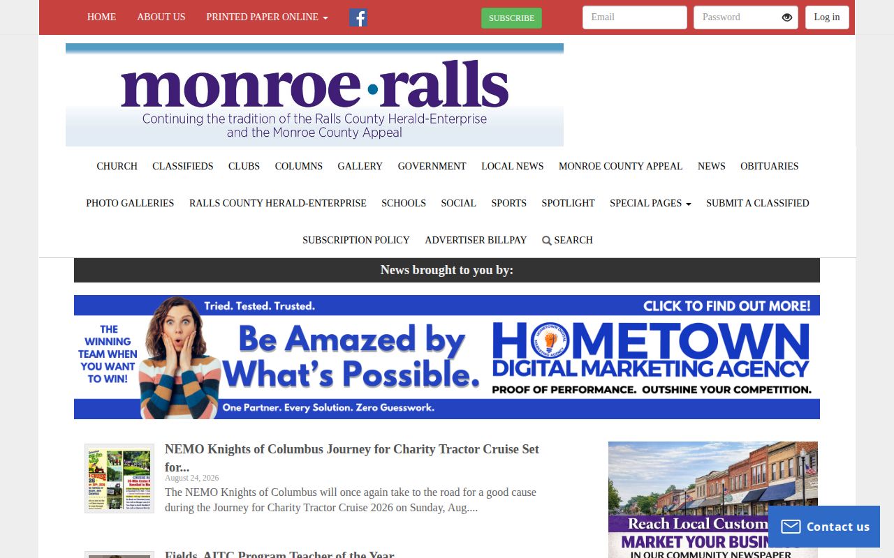 Monroe County Appeal local news source for Monroe County warrant and arrest reporting